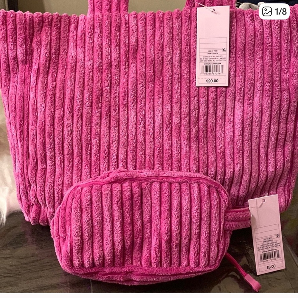 Brand New Wild Fable Fuchsia Backpack and Pouch Set